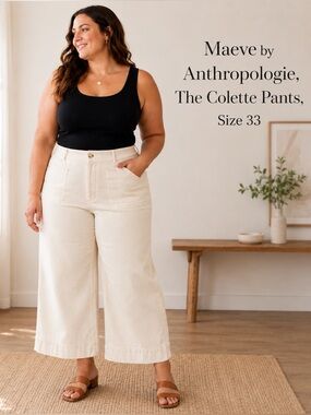 Anthropologie Maeve Collete Corduroy Wide Leg Pants